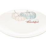 10" White Round Porcelain China Harvest Serving Tray - Montana Home & Kitchen Co.