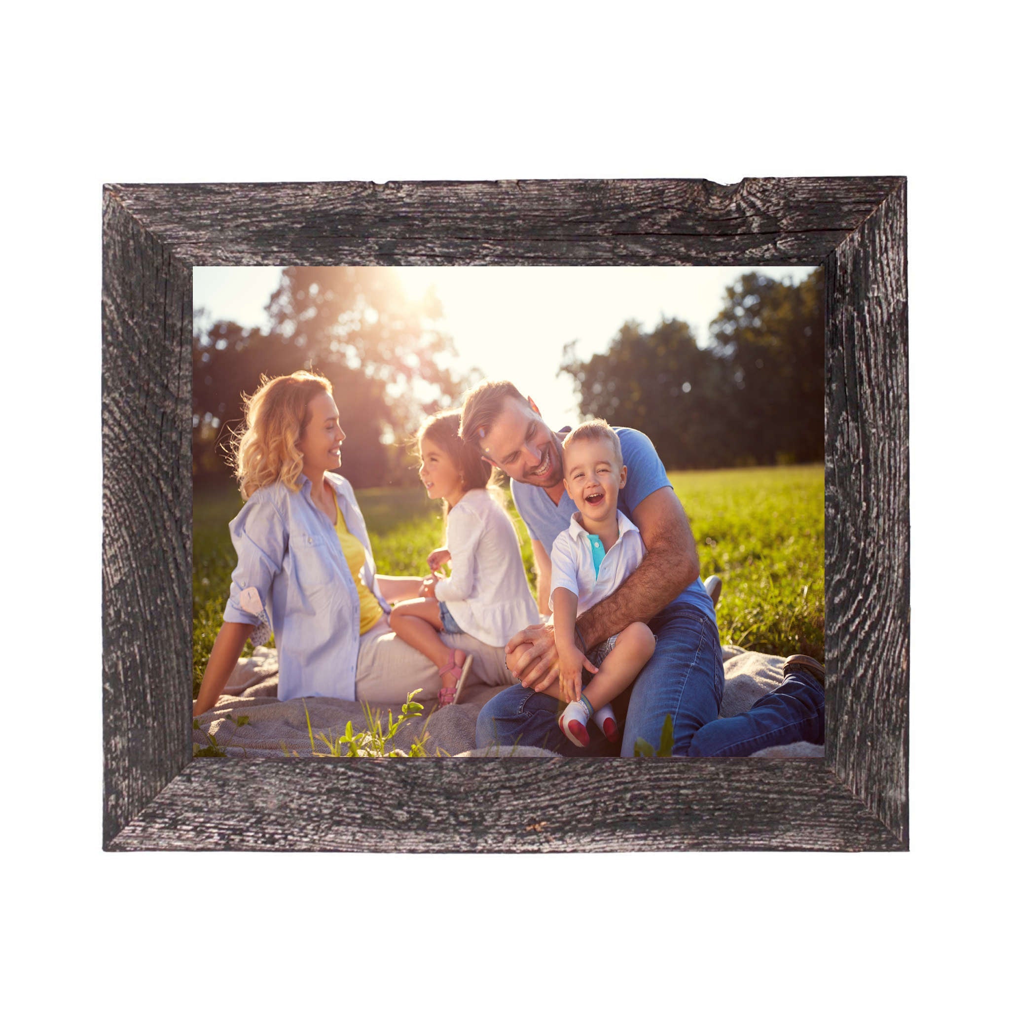 10X10 Rustic Smoky Black Picture Frame - Montana Home & Kitchen Co.