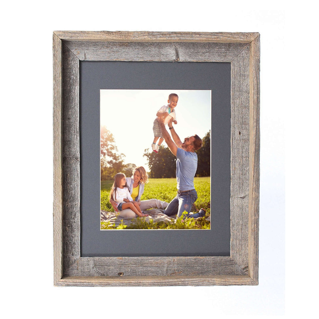 11X14 Rustic Cinder Picture Frame With Plexiglass Holder - Montana Home & Kitchen Co.