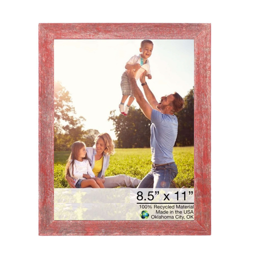 11"X14 Rustic Red Picture Frame - Montana Home & Kitchen Co.