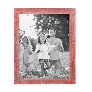 11"X14 Rustic Red Picture Frame - Montana Home & Kitchen Co.