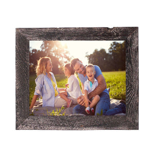 11X14 Rustic Smoky Black Picture Frame With Plexiglass Holder - Montana Home & Kitchen Co.