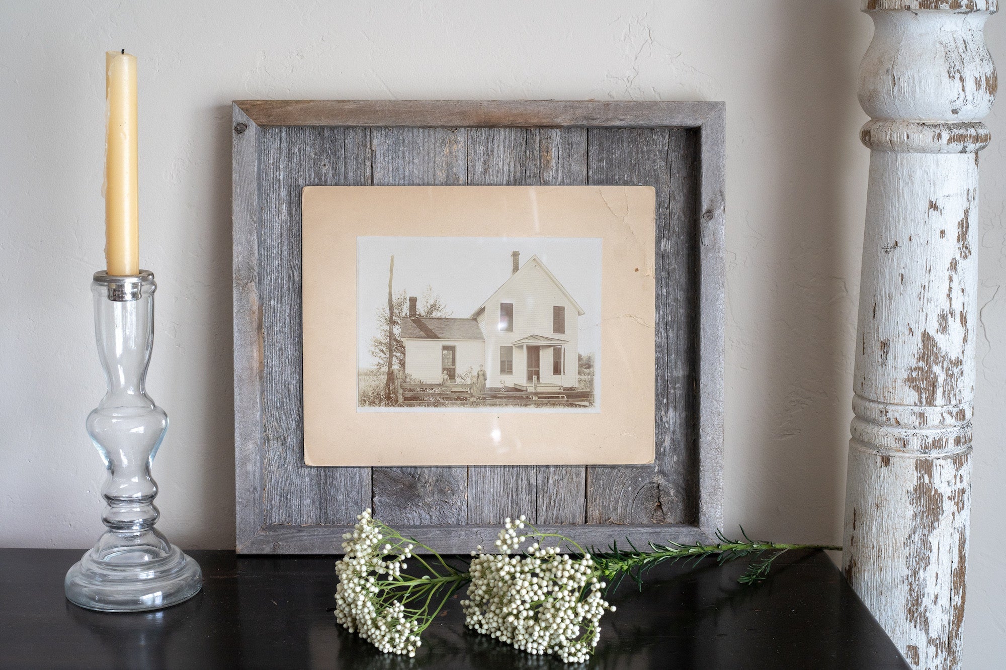 11"X14" Rustic Weathered Gray Picture Frame With Plexiglass Holder - Montana Home & Kitchen Co.