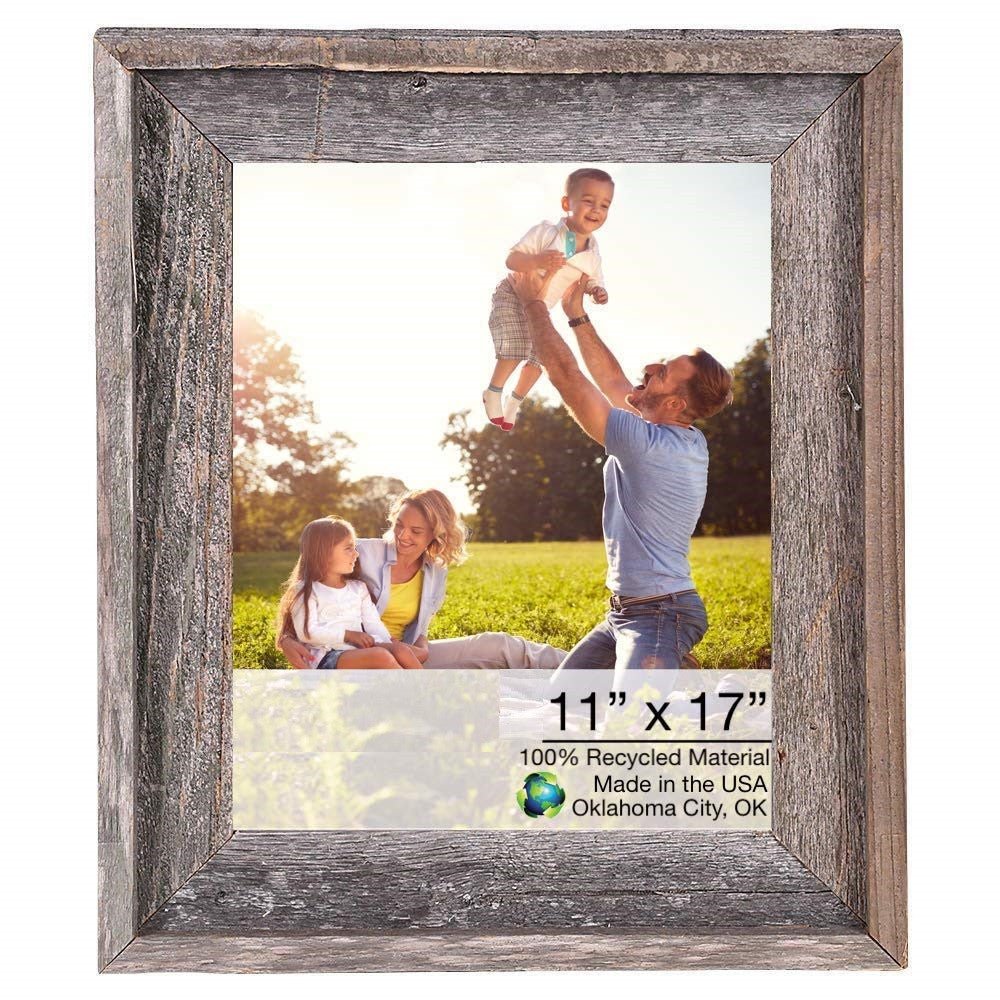 11X17 Natural Weathered Grey Picture Frame - Montana Home & Kitchen Co.