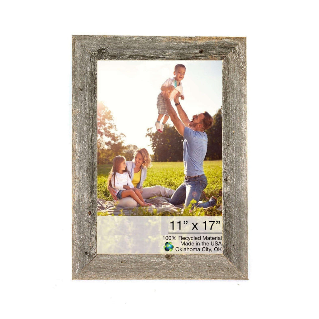 11X17 Natural Weathered Grey Picture Frame - Montana Home & Kitchen Co.