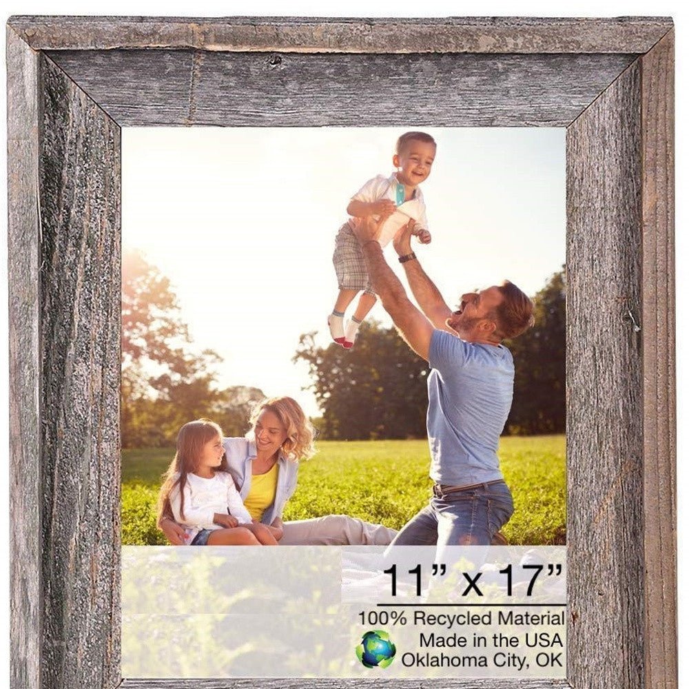 11X17 Natural Weathered Grey Picture Frame - Montana Home & Kitchen Co.