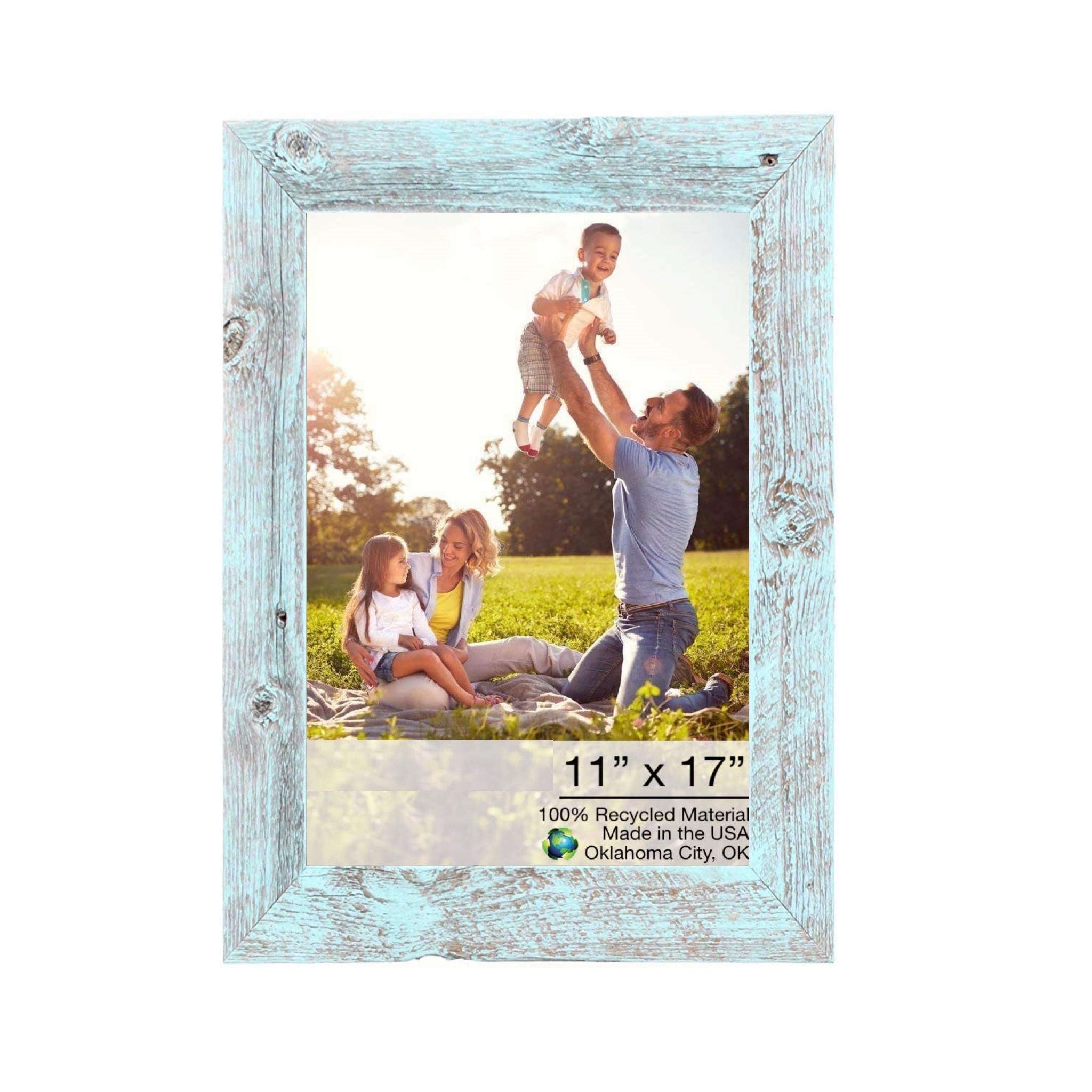 11X17 Rustic Blue Picture Frame - Montana Home & Kitchen Co.