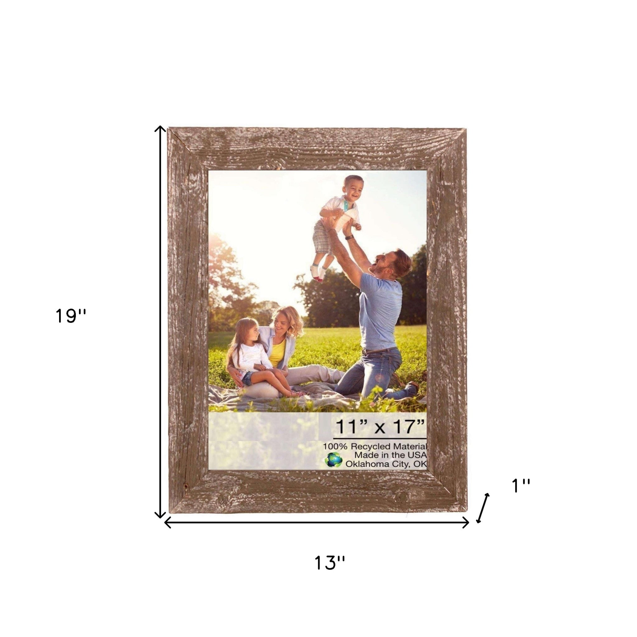 11X17 Rustic Espresso Picture Frame - Montana Home & Kitchen Co.