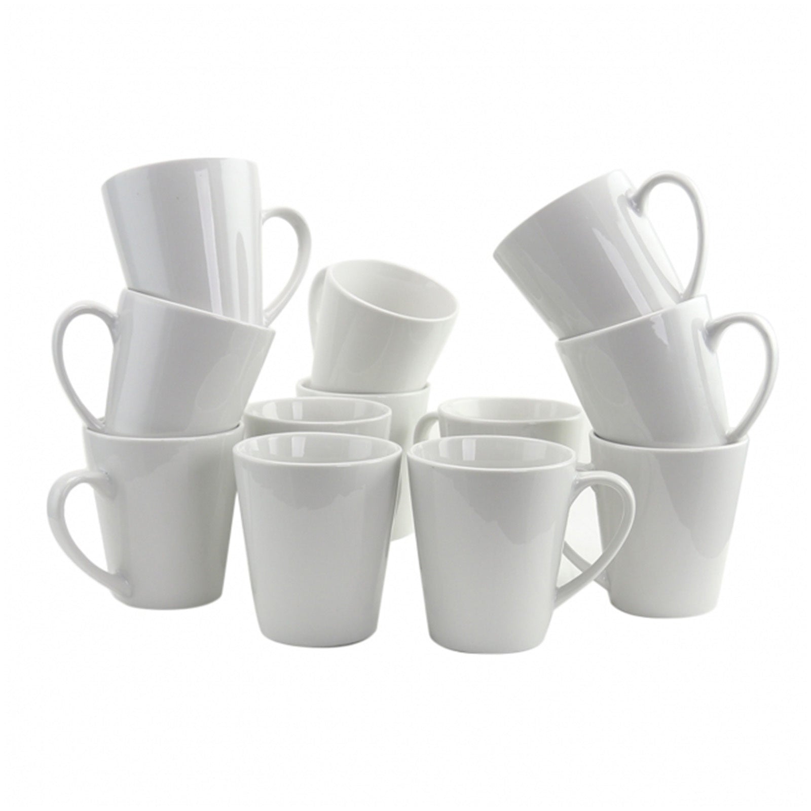 12 oz. Mug Set In White - Montana Home & Kitchen Co.