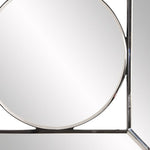 12" Round in Square Glass Framed Accent Mirror - Montana Home & Kitchen Co.