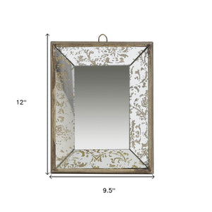 12" Silver Metal Framed Accent Mirror - Montana Home & Kitchen Co.