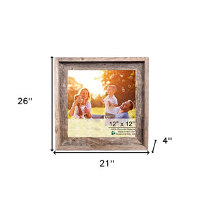 12X12 Natural Weathered Grey Picture Frame - Montana Home & Kitchen Co.