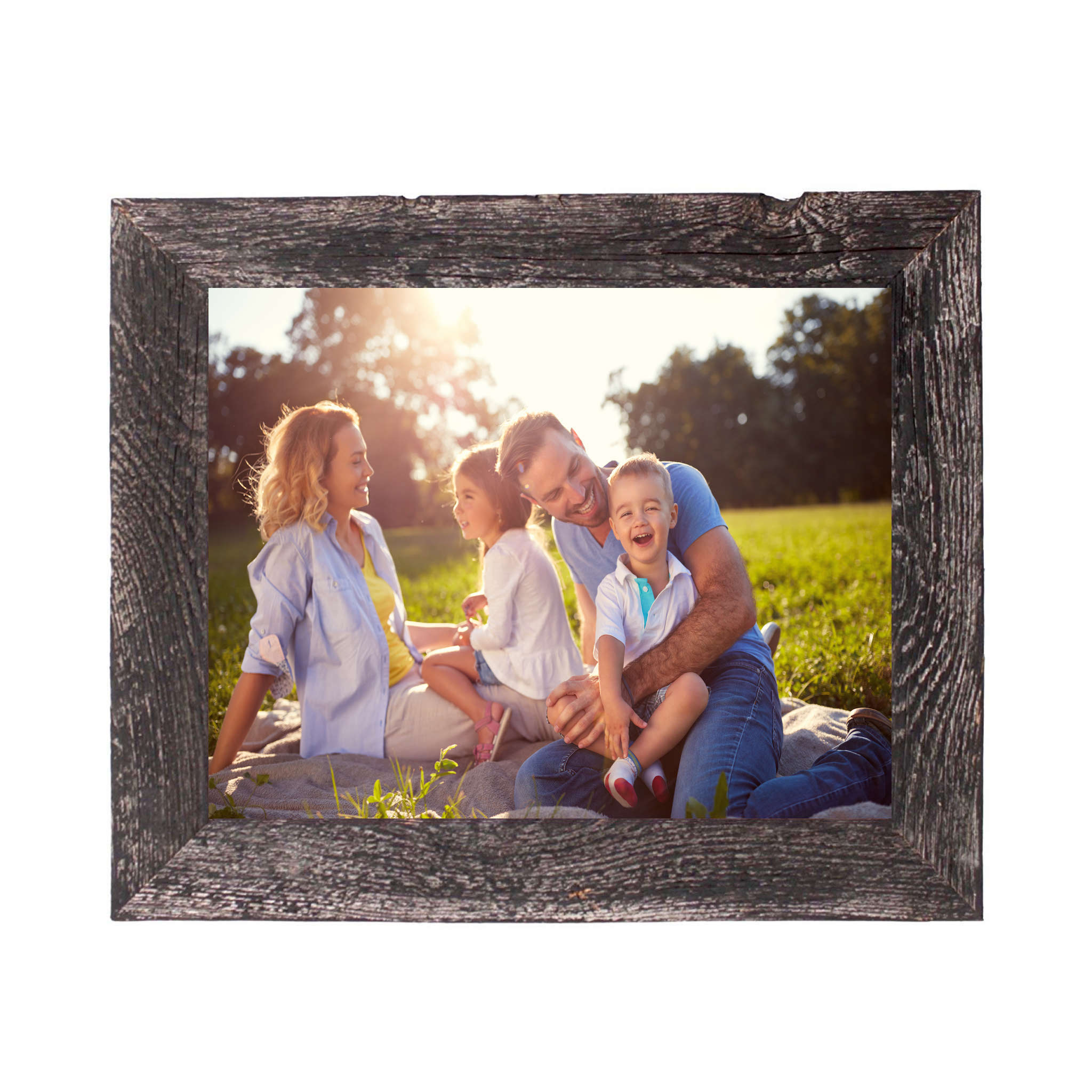 12X12 Rustic Smoky Black Picture Frame - Montana Home & Kitchen Co.