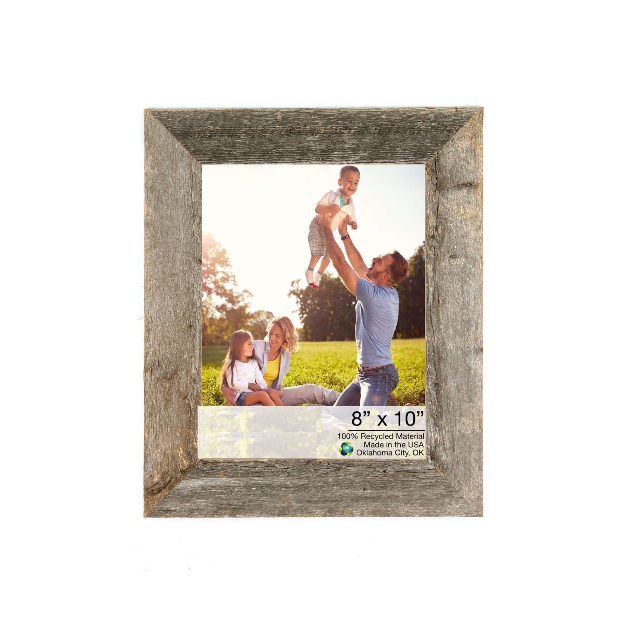 12"X13" Natural Weathered Grey Picture Frame - Montana Home & Kitchen Co.