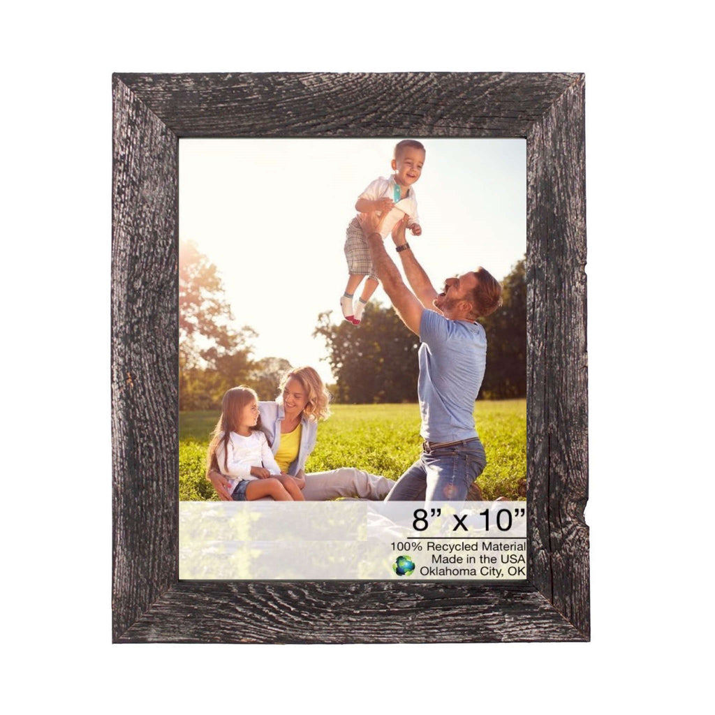 12"X13" Rustic Smoky Black Picture Frame - Montana Home & Kitchen Co.