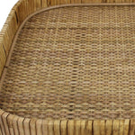 13" Natural Square Braided Rattan Serving Tray - Montana Home & Kitchen Co.