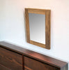 15" Brown Accent Solid Wood Mirror - Montana Home & Kitchen Co.