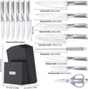 15 Piece Knife Sets With Block Stainless Steel Hollow Handle Cutlery With Manual Sharpener - Montana Home & Kitchen Co.