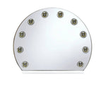 15" White Finish Round Accent Mirror - Montana Home & Kitchen Co.