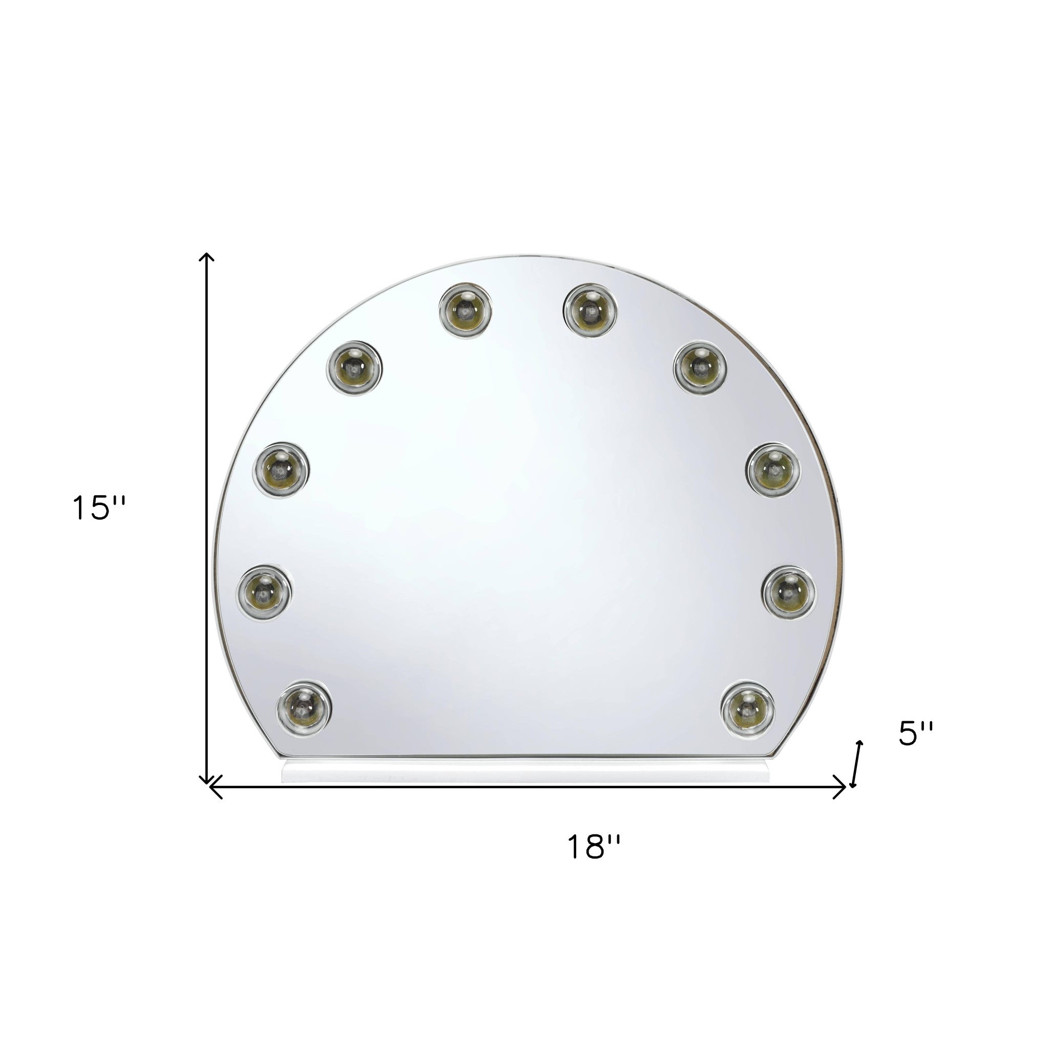 15" White Finish Round Accent Mirror - Montana Home & Kitchen Co.