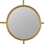 16" Gold Iron Framed Accent Mirror - Montana Home & Kitchen Co.