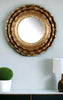 16" Gold Round Iron Framed Accent Mirror - Montana Home & Kitchen Co.