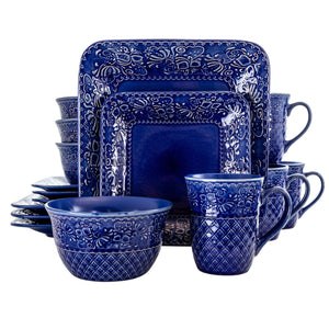 16 Piece Square Dinnerware Set - Montana Home & Kitchen Co.