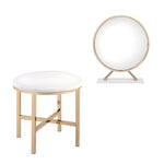 16" Round Makeup Shaving Tabletop Mirror - Montana Home & Kitchen Co.