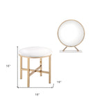 16" Round Makeup Shaving Tabletop Mirror - Montana Home & Kitchen Co.