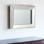 16" Silver Glass Framed Accent Mirror - Montana Home & Kitchen Co.