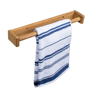 16" Traditional Solid Teak Towel Bar - Montana Home & Kitchen Co.