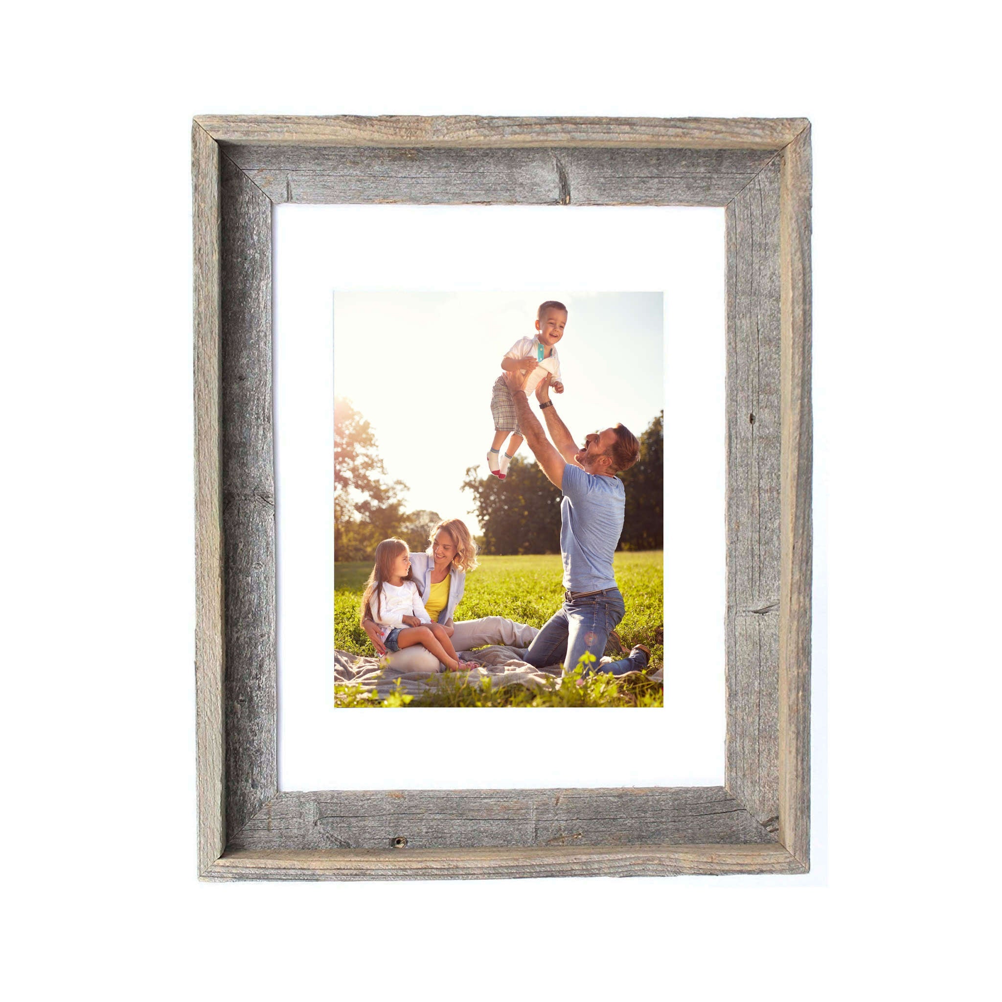 16" X 20" Rustic Reclaimed Wood Picture Frame - Montana Home & Kitchen Co.