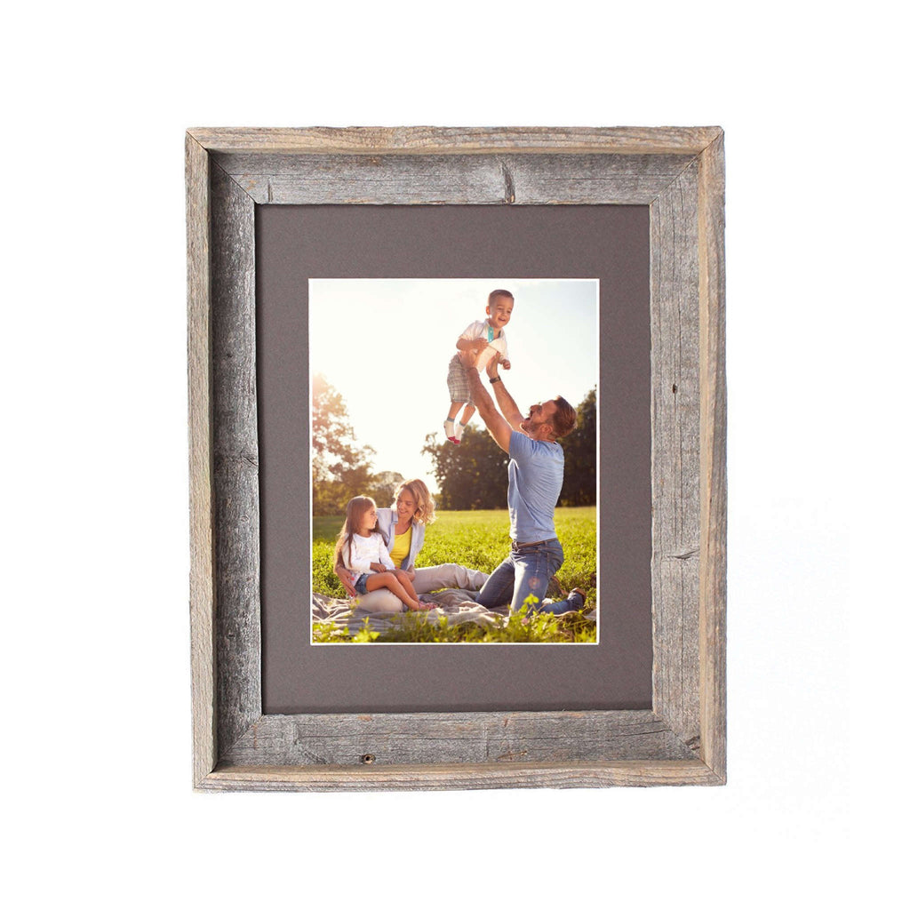 16X20 Natural Weathered Grey Picture Frame With Plexiglass Holder - Montana Home & Kitchen Co.