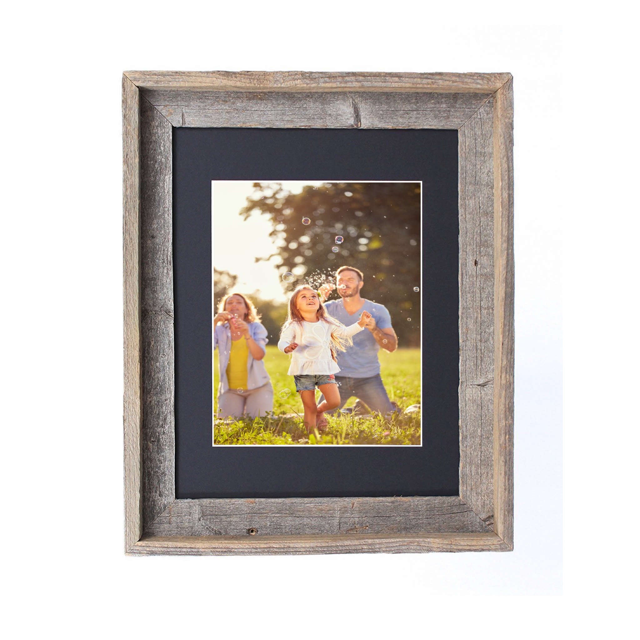 16X20 Rustic Black Picture Frame With Plexiglass Holder - Montana Home & Kitchen Co.