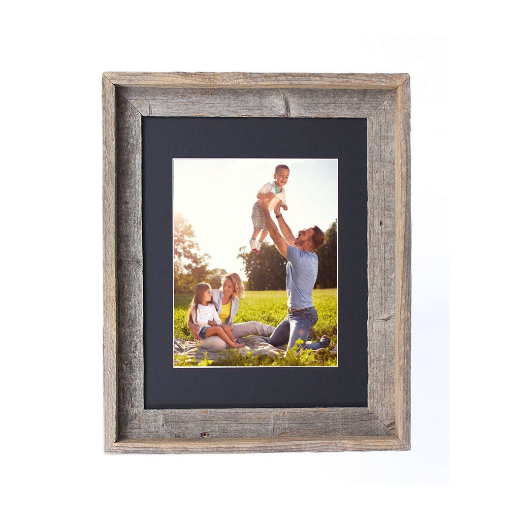 16X20 Rustic Black Picture Frame With Plexiglass Holder - Montana Home & Kitchen Co.