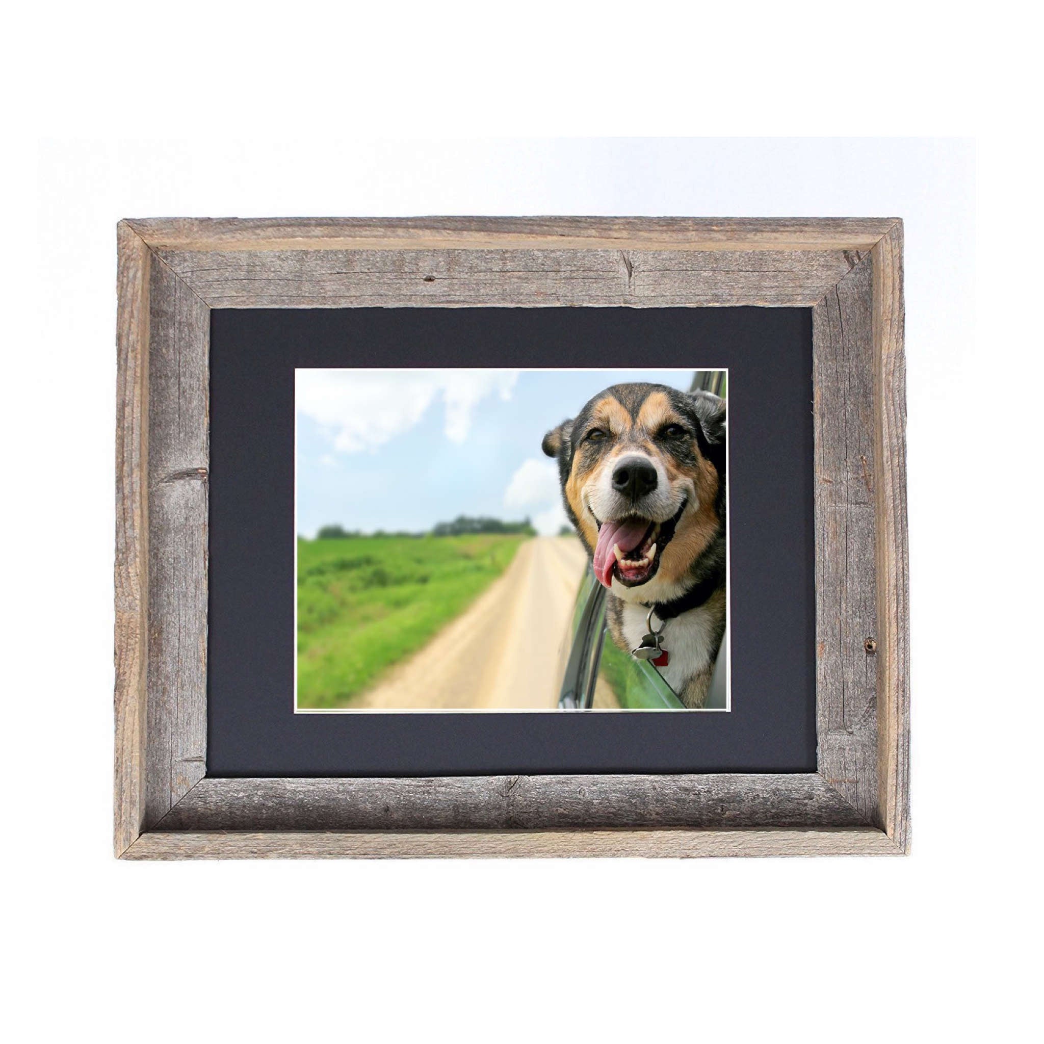 16X20 Rustic Black Picture Frame With Plexiglass Holder - Montana Home & Kitchen Co.