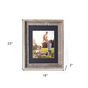 16X20 Rustic Black Picture Frame With Plexiglass Holder - Montana Home & Kitchen Co.