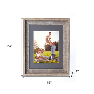 16X20 Rustic Cinder Picture Frame With Plexiglass Holder - Montana Home & Kitchen Co.