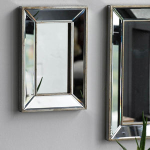 18" Silver Framed Accent Mirror - Montana Home & Kitchen Co.