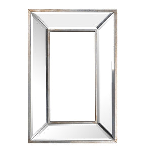 18" Silver Framed Accent Mirror - Montana Home & Kitchen Co.