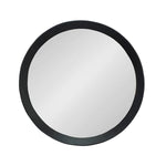 20" Black Round Wood Framed Accent Mirror - Montana Home & Kitchen Co.