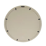 20" Cream Round Wood Framed Accent Mirror - Montana Home & Kitchen Co.