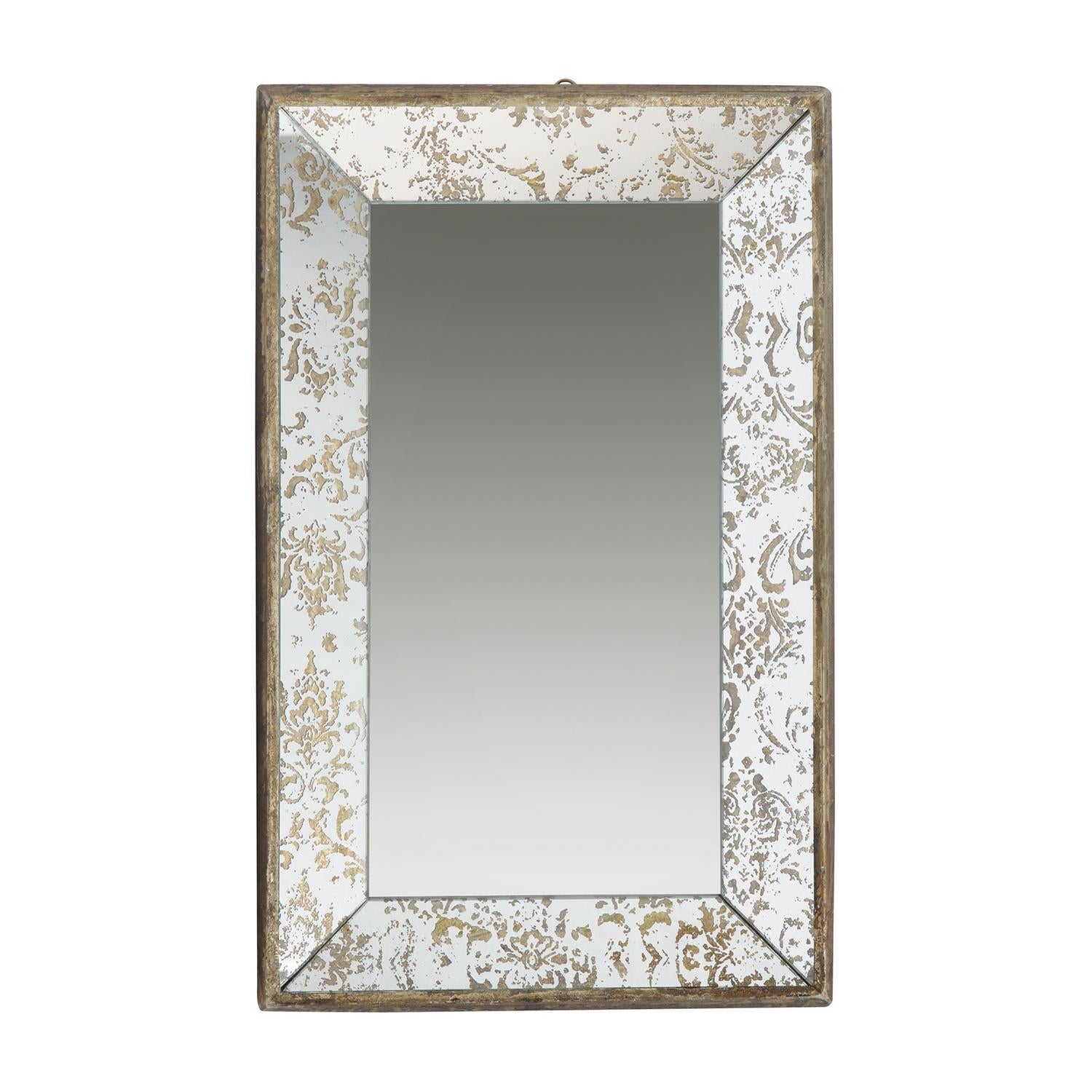 20" Silver Glass Framed Accent Mirror - Montana Home & Kitchen Co.