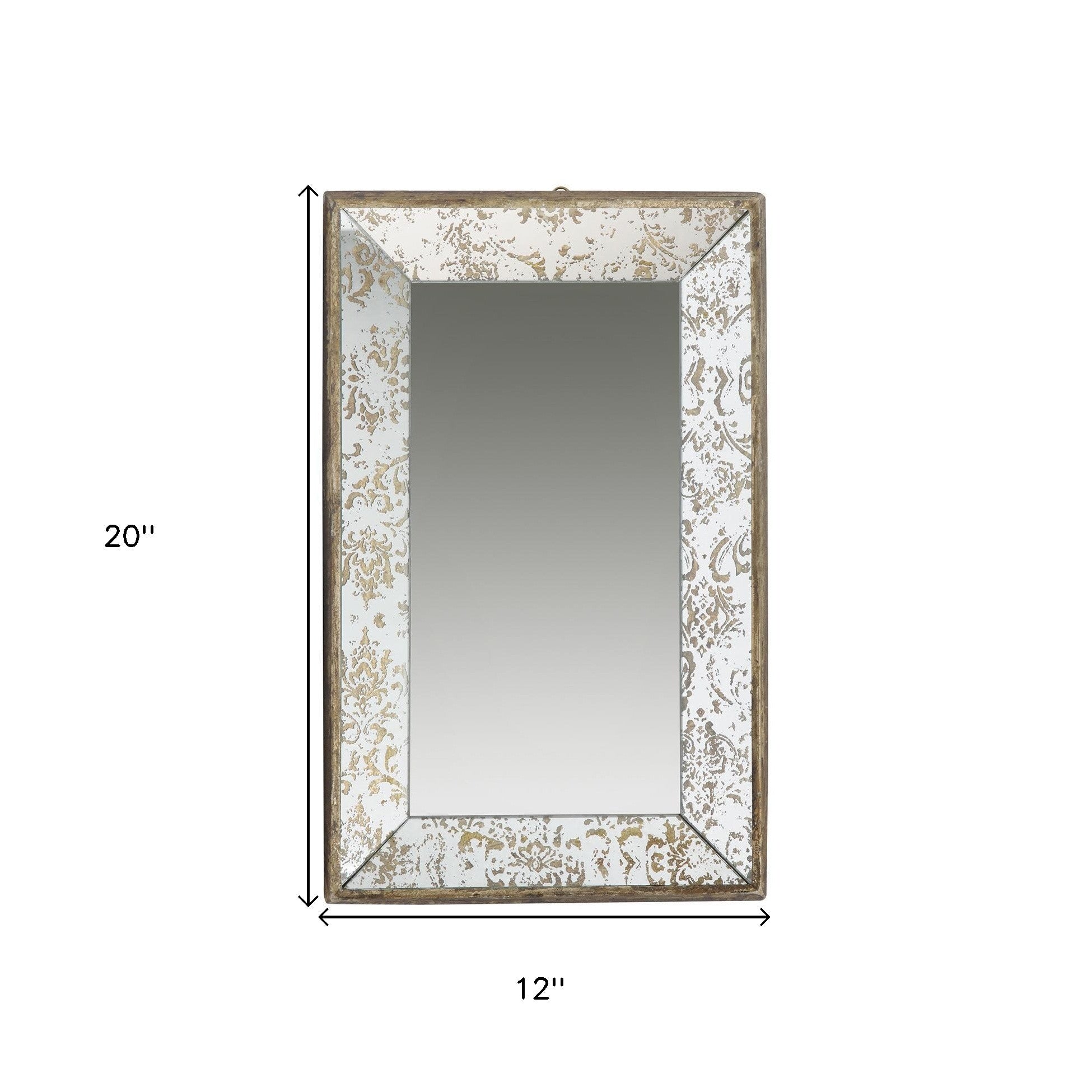 20" Silver Glass Framed Accent Mirror - Montana Home & Kitchen Co.