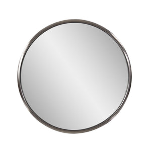 20" Silver Round Metal Framed Accent Mirror - Montana Home & Kitchen Co.