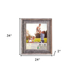 20X30 Natural Weathered Grey Picture Frame With Plexiglass Holder - Montana Home & Kitchen Co.