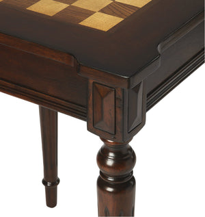 22" Dark Brown And Brown Square Coffee Table - Montana Home & Kitchen Co.