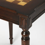 22" Dark Brown And Brown Square Coffee Table - Montana Home & Kitchen Co.