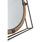 22" Gray Square Steel Framed Accent Mirror - Montana Home & Kitchen Co.