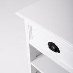 24" Distressed White One Drawer Solid Wood Nightstand - Montana Home & Kitchen Co.